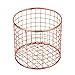 Produktbild storeindya Dekorative Drahtkorb Stifthalter Bleistifthalter Mesh Pantry Organizer Wire Basket Make-up-Palette Pinsel Bad Zubehör Heim und Büro Dekoratives Kupfer-Kollektion für Geschenke