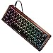 Produktbild MAIDERN Mini Mechanische Gaming Tastatur mit RGB-LED-Beleuchtung und Holzgehäuse - Cherry MX Brown-Schalter - Hot Swap Compact 64 Keys Anti-Ghosting für Mac PC Laptop(QWERTY Layout)