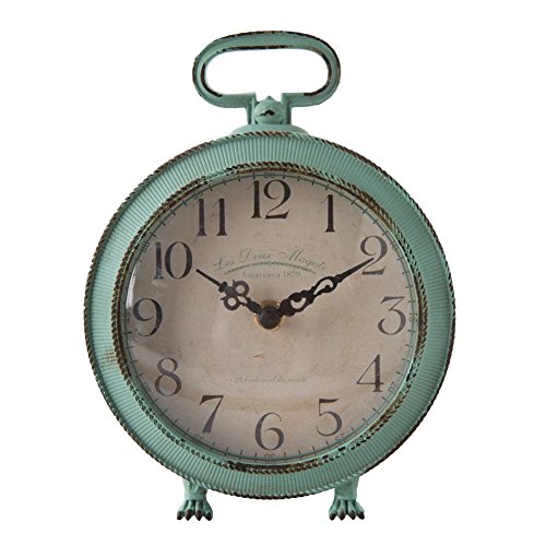 Nikky Home reloj de mesa con asa en pata pies Vintage analógico de cu