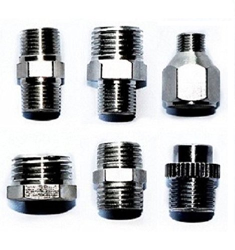 6 pcs aerógrafo manguera adaptador Set Royalmax