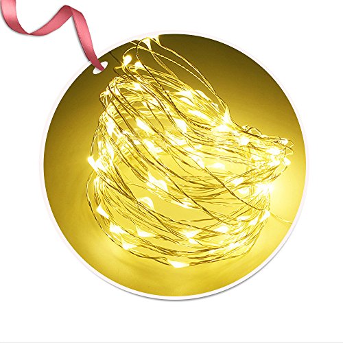 Preisvergleich Produktbild Iitrust Lichterkette Batterie betrieben (Nicht enthalten) 30 LED 3M Kupferdraht wasserdicht Sternenlicht außen und innen, Dekorative Lichter für Weihnachten, Party, Hochzeit, Feste - Warmweiß