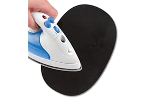 USIT, Toppe Scamosciate Termoadesive, 16x11 cm, Ideali per Riparare Pantaloni, Giacche e Camicie, Tinte Inalterabili, 2 Pezzi, Marrone Scuro