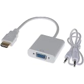 Alfais 4548 HDMI to VGA D&ouml;n&uuml;şt&uuml;r&uuml;c&uuml; Adapt&ouml;r Kablosu (Ses Destekli)