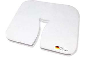 Physiofit24 Gesichtsauflagen 100 Stück Vlies-Nasenschlitztücher hochwertig, atmungsaktiv und weich 35x28cm Y-Schlitz