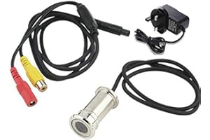 BW Mini 3.6mm Lens Surveillance Camera CCTV Hole Home Security Color Wired Door Eye Viewer with Free UK Power