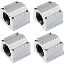 Uxcell Linear Motion Rail Clamping Rod Rail Guide Support 4pcs