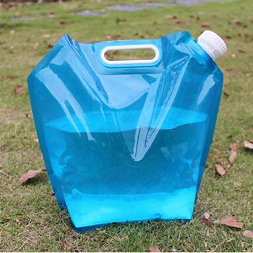 Liuyu · outdoor home Portable Folding Bucket Camping Trip Washbasin Outdoor Sports Water Bag Riding Mountaineering Kettle Water Container (Size : 10L)