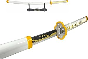 Katana Demon Slayer Zenitsu Agatsuma 105cm - Lame Bois - Support Inclus