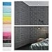 Produktbild 15pcs KINLO 3D Wandpaneele Selbstklebend Steinoptik 77 x 70 x 0.9 cm Wasserfest Ziegelstein Tapete PVC verdicht DIY Schaum Panel weiche Ziegel Anti-Kollision Wandaufkleber Wallpaper (Grau)