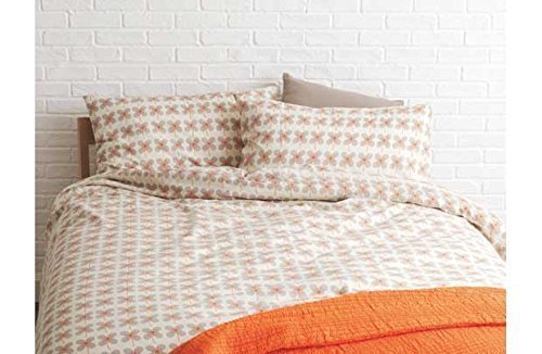 Habitat Sakura Orange Bedding Set - Kingsize.