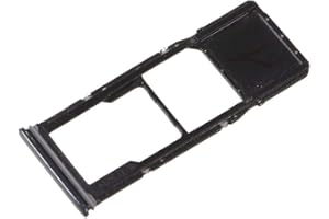 jbTec SIM-Tray/SD-Card Karten-Halter kompatibel mit Samsung Galaxy A9 2018 - Single Slot Schlitten Fach, Farbe:Schwarz