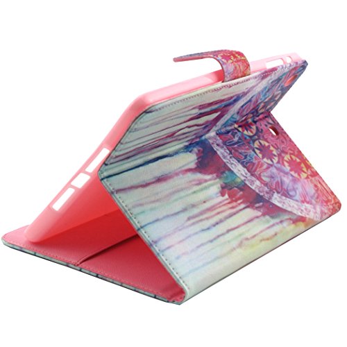 iPad Mini 3 Hülle, Deenor Painted Campanula Pattern PU Leder Abdeckung Stand Flip Schutzhülle Hülle für Apple iPad Mini 1/2/3 Generation. (Painted Campanula) - 5