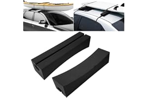 Jadeshay Baca Coche Universal,Baca Portaequipajes de Coche Portátil Barras Techo PE para Tabla de Surf Kayak Paddle,Portaequipajes Techo 15.94 * 3.54 * 3.94 Inch