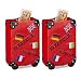Produktbild 2X Spardose Urlaub, Koffer, Urlaubskasse, Reisekasse, Sparbüchse, HxBxT: 14,5 x 9,5 x 5 cm, rot