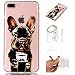 Produktbild Hülle iPhone 8 Plus/ 7 Plus (5,5 Zoll) Hülle,TPU Case Schutzhülle Silikon Case,Niedliche Cartoon Malerei Durchsichtige TPU Bumper Handy Tasche Case Cover Etui für iPhone 8 Plus + Schlüsselanhänger (A) (9)