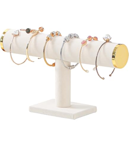 Présentoir à Bijoux Grande Capacité – 3 étagères + Base, Support à Colliers Réglable, Couleur Blanc | Rangement Organisé Pour Boucles D’oreilles, Bracelets, Montres