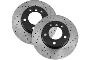 V-MAXZONE PARTS Dischi Freno Foratura Sportivi compatibili con SMART FORTWO 451 CABRIO 2007 2008 2009 2010 2011 2012 2013 2014 2015-1483GTR - Anteriore - pieno - Fori 3 - Diametro 280x9,6