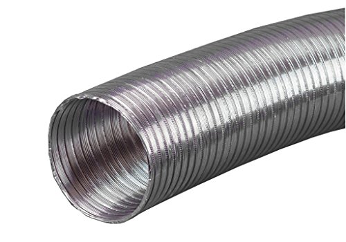 150 mm ALUFLEXROHR ALUFLEX Flexrohr Alurohr Flexschlauch Aluflexschlauch 3 m gestaucht auf ca. 1m Hitzebeständig bis 200 Grad