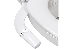 Vantency Ultra-Slim Bidet Attachment for Toilet UK,Non-Electric Cold Water Bidet Toilet with Dual Nozzle,Adjustable Water Pressure,Rear/Feminine Wash