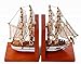 Wooden Boat shaped book end