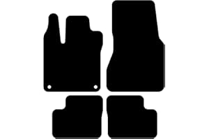 Kovvar Tapis de Sol Compatible avec Renault Twingo 2014-2025 Correspondant à la Version: 3 | Entraxe Fixations (Chauffeur) 35,7 cm | Qualité: Basic