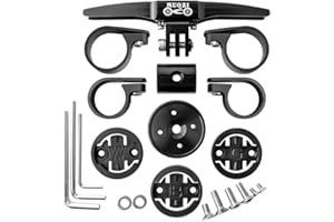 JUCHRZEY Fahrrad TT Bar Stoppuhrhalter 22,2/25,4 mm Fahrrad TT Lenkerhalter Aluminiumlegierung Fahrradauflage Lenker Triathlon Computerhalterung for Radfahren im Freien