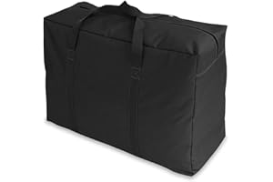 APKOL 150L Heavy Duty Borsa per Cuscini da Esterno Giardino 85x55x33CM, di Stoccaggio con Maniglia, Grande Capacità per Trasporto, Nero
