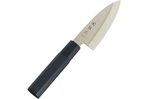 KAI Seki Magoroku Kinju e Hekiju Deba 10,0 cm lunghezza lama - 8A solid & SUS420J2 - 58 & 56 (±1) HRC - fatto a mano - legno Pakka & plastica PP - coltello da cucina giapponese - Made in Japan