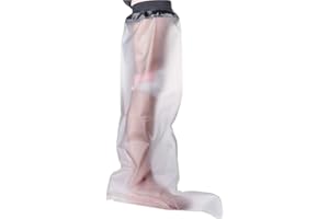 HKF HO KI HO Adult Waterproof Cast Cover Full Leg for Shower,Cast Protector Dressings and Injuries,Keep Cast and Bandage Dry-78cm*44cm