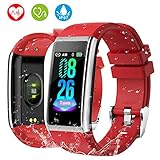 [ MONITOR DE FRECUENCIA CARDÍACA Y MONITOR DE SUENO LAS 24 HORAS ] Con el último sensor óptico incorporado, la pulsera actividad puede medir la frecuencia cardíaca, la presión arterial y la calidad del sueño de manera efectiva. Vea los datos relativos a la frecuencia cardíaca en tiempo real las 24 horas, la detección automática de la presión arterial y la monitorización del sueño en cualquier momento, comprender mejor su estado de salud por motivos de ajuste y mejora.