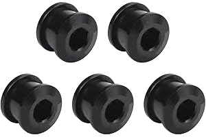 Granvoo 5 Piezas Rueda de Cadena Tuercas Tornillos Plato Bicicleta, 7075 Aleación Aluminio Bicicleta Pernos de Manivela, Tornillos de Plato Único para Bicicleta de Carretera/Montaña, BMX, MTB, Fixie