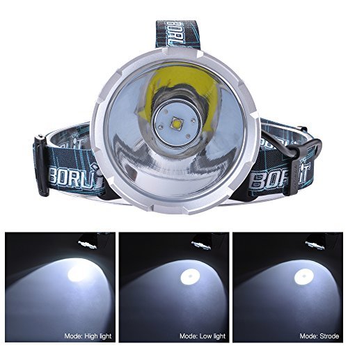 LED Stirnlampe, Sunix USB Wiederaufladbare LED Kopflampe Sehr hell 3 Helligkeiten, inklusive USB Kabel und Akkus, Perfekt fürs Joggen, Gehen, Campen, Lesen, Laufen, für Kinder und mehr - 2