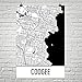Produktbild Modern Map Art Coogee Karte, Coogee Kunst, Coogee Print, Coogee Australien Poster, Coogee Wandkunst, Australien Geschenk, australische Dekor, Australien Karte, Australien Poster 12"x 18"