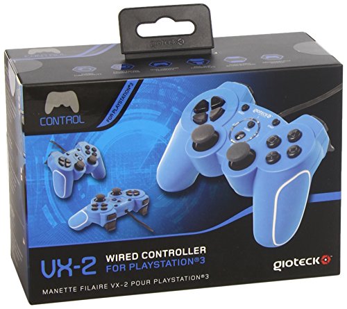 Gioteck - Mando Con Cable Vx2, Color Azul (PS3)