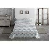 Juego de sábanas GERBERA Javier Larrainzar. Cama 160 cm. Color Gris - Sedalinne