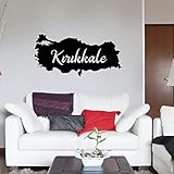 Islamische Wandtattoos - Meccastyle - Türkiye Haritasi Kırıkkale - A5-71