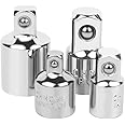 4 Piece Socket Adapter 1/4" to 3/8", 3/8" to 1/4", 3/8" to 1/2", 1/2" to 3/8" Reducer Set for Impact Driver Ratchet Docket Extentsion Conversion Tool Adaptor Set