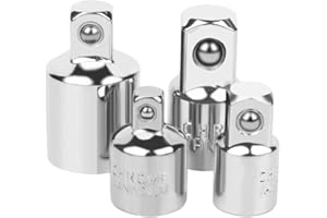 XYZDOUBLE 4pcs Adaptateur à Cliquet Adaptateur Douille Cliquet 1/2 à 3/8-3/8 à 1/2-1/4 à 3/8-3/8 à 1/4 Réducteur de Douille pour Douilles et Embouts