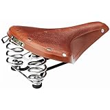 Druckfeder, Eindrahtgestell Brooks B67 S Damen Fahrrad Leder Sattel Touring Trekking Kernleder Fahrradsattel, B67 S, Farbe Honig