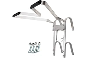 BALLSHOP Ladder Stand Off V-Shaped Universal Ladder Standoff Downpipe Ladder Accessory Aluminum Stabiliser Rubber Bumper Helps Stop Your Ladders Slipping Sideways for Any Environment