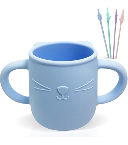 Tazza Imparare Bere HABA - Motivo Cavalli - Melamina Robusta - Con Manici E Coperchio - Per Bambini - Foto 7