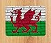 Produktbild Welsh Old Wall Flag Design PU-Leder-Mauspad PC-Pad für Büro/Zuhause - Weiche Haptik (18 x 22 cm) - Genähte Kanten - Abwischbar - Tolles Geschenk - Kann als Kleiner Platzdeckchen verwendet Werden