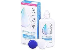‎ACUVUE ACUVUE RevitaLens MPDS – Pflegemittel und Reiniger für weiche Kontaktlinsen mit antimikrobieller Wirkung – Wirkt mehr als 16 Stunden – Reisegröße – 1 x 100 ml Kombilösung