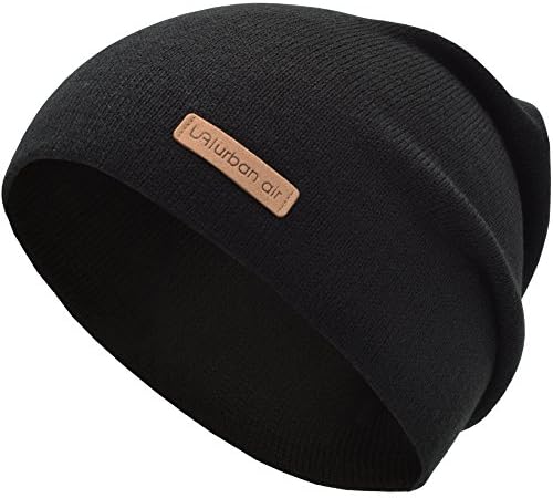 urban air | Street Classics | Slouch Beanie, Hat, Skully | Men, Women | relax fit | one size (Black)