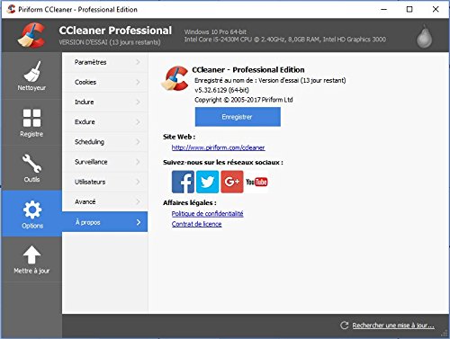 Piriforme Ltd  CCleaner Professional para Windows  descarga directa 