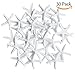 Produktbild 30 pcs Seestern Decor & Star Fisch, aus Harz, Weiß Bleistift Finger Seestern Dekoratives und getrocknete Seestern Ornamente für Hochzeit Party Weihnachten, Home und Basteln Projekt