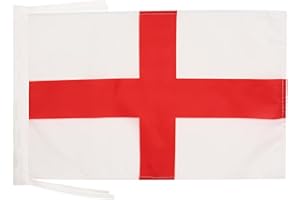 AZ FLAG - England Flag - 18'' x 12'' - 100% Polyester English Small Banner with Two Cords - Fade Resistant - Vivid Colors - 18x12 in - 45x30 Cm