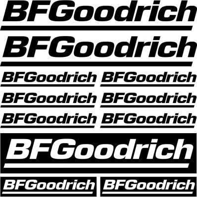 Sponsor kit stickers ,, Bf goodrich,,, (yellow)