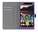 Produktbild ISIN Tablet Fall Serie Premium PU-Leder Schutzhülle für Lenovo Tab 3 7 TB3-730F, TB3-730M und TB3-730X 7.0 Zoll WSVGA WIFI 4G LTE Android Tablet mit Velcro Handschlaufe und Kartenschlitz (Violett)
