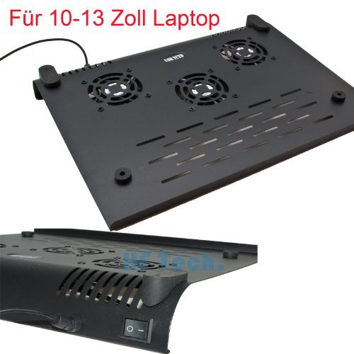 Cooling Pad Kühler Cooler 3 Lüfter für Laptop Notebook Cooler Pad USB Kabel